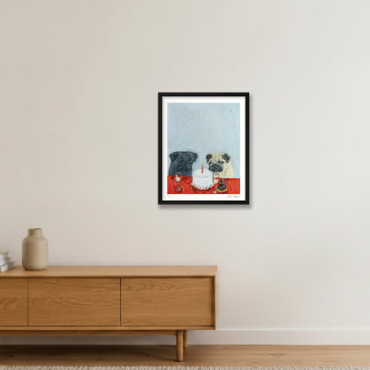 Birthday Blues — 40×50cm, 16×20" Black Frame