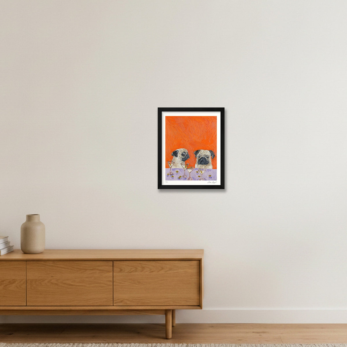 One Too Many — 28×35cm, 11×14" Black Frame