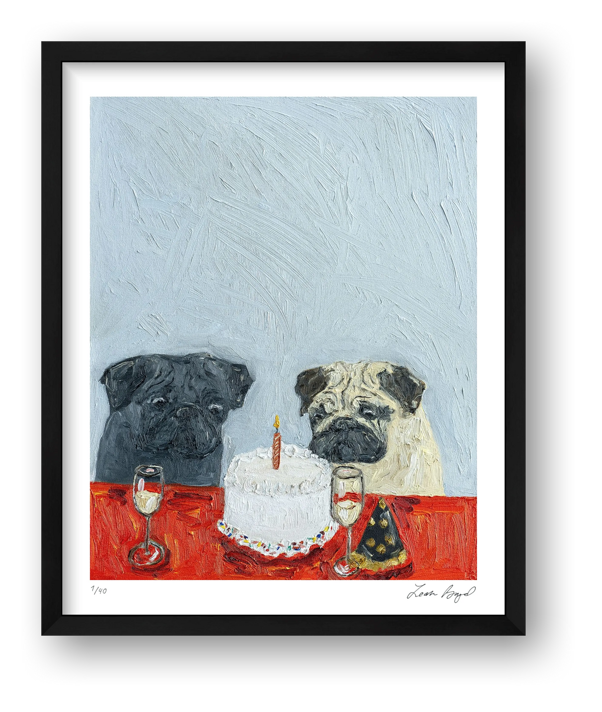 Birthday Blues — framed