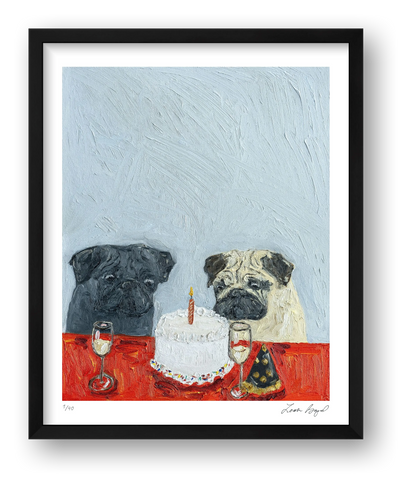 Birthday Blues — framed