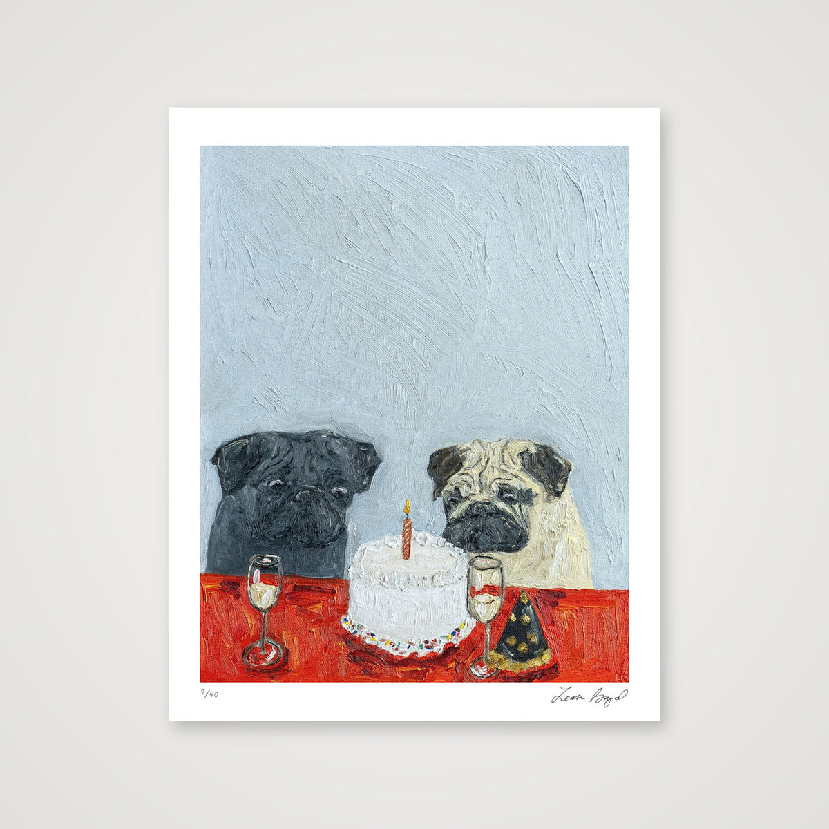Birthday Blues — 40×50cm, 16×20" Print only