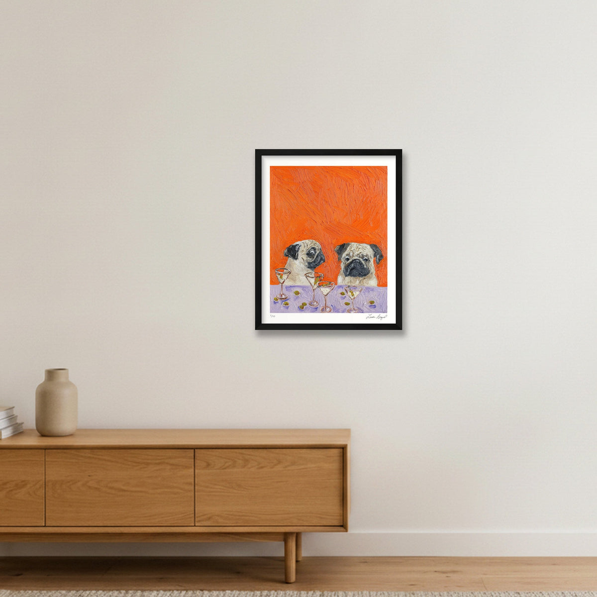 One Too Many — 40×50cm, 16×20" Black Frame