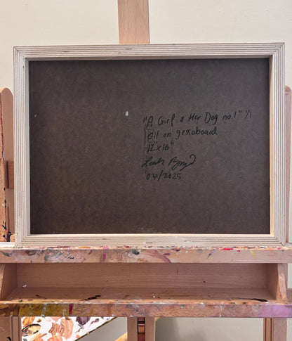 A Girl and Her Dog - Leah Boyd