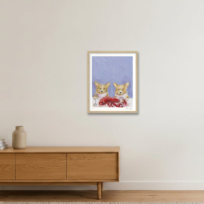 Lobster Season — 40×50cm, 16×20" Oak Frame