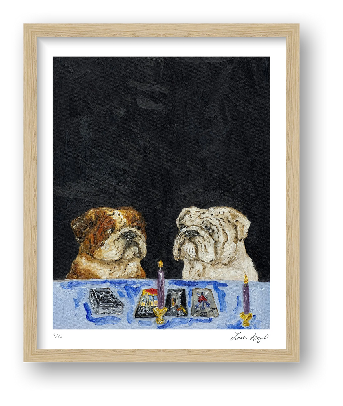 A Ruff Reading — framed