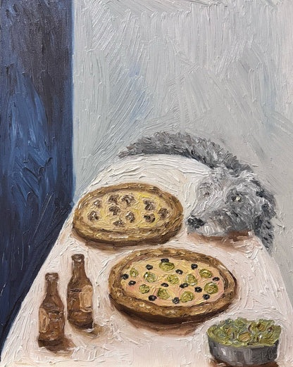 Dinner for One no. 14: Jalapeño & Mushroom Pizza - Leah Boyd