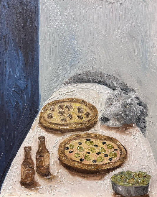 Dinner for One no. 14: Jalapeño & Mushroom Pizza - Leah Boyd