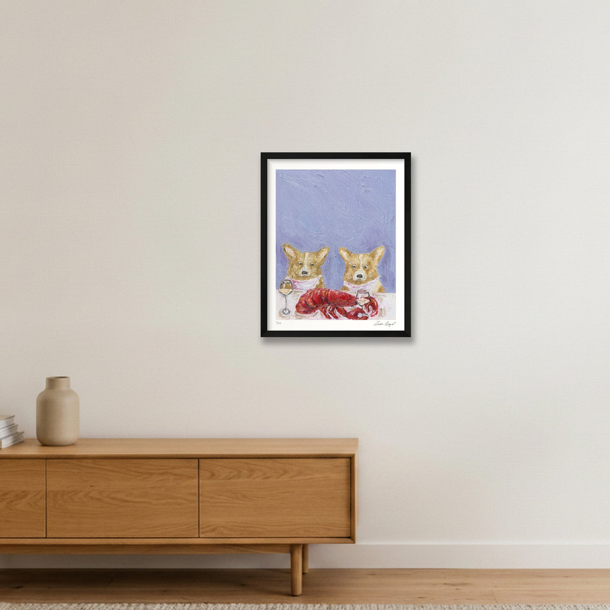 Lobster Season — 40×50cm, 16×20" Black Frame