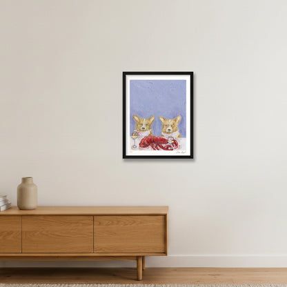 Lobster Season — 40×50cm, 16×20" Black Frame